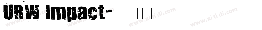 URW Impact字体转换